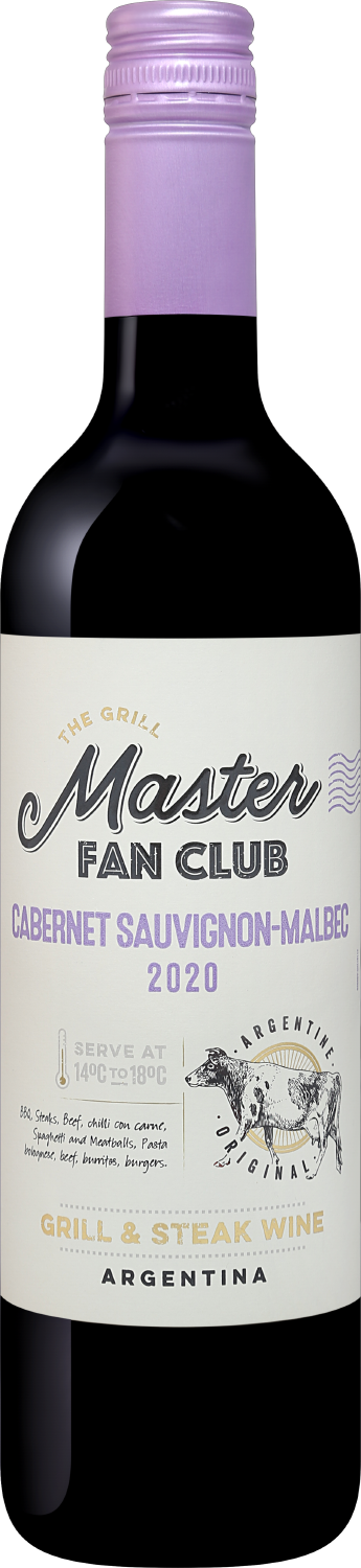 Grill Master Fan Club Cabernet Sauvignon-Malbec Andean Vineyards