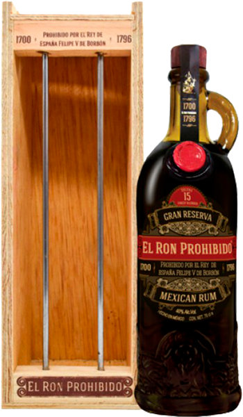 El Ron Prohibido Gran Reserva Solera Finest Blended Mexican Rum 15 YO (gift box), 0.7 л
