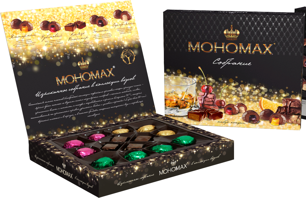 Мономах Собрание конфеты ассорти с кремовыми начинками 0.24&nbsp;л