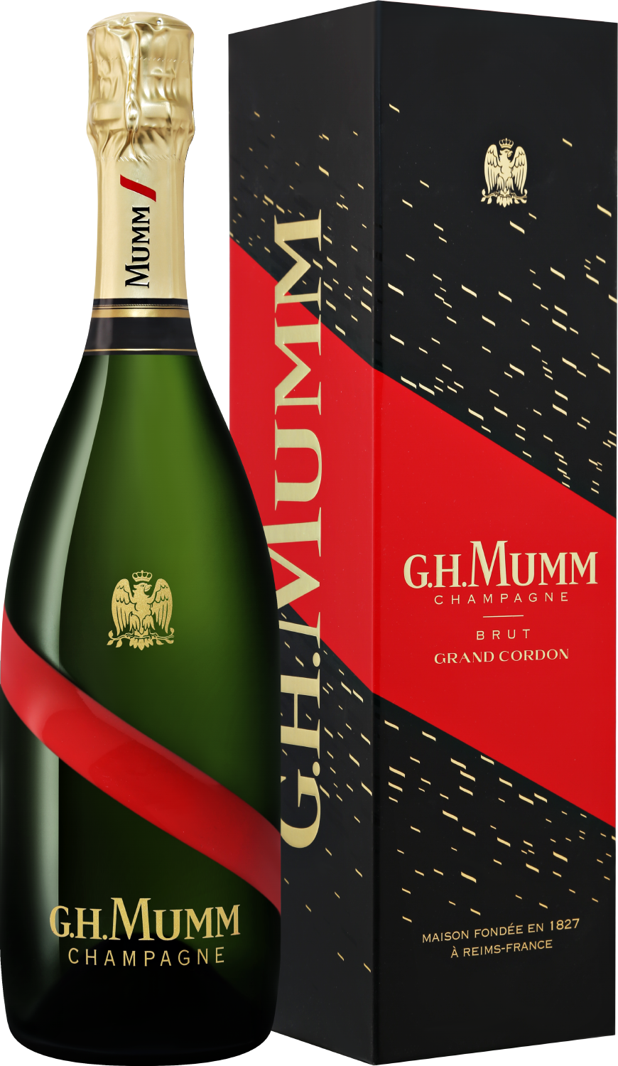 G.H. Mumm Grand Cordon Champagne AOC Brut (gift box) g h mumm olympe champagne aoc demi sec
