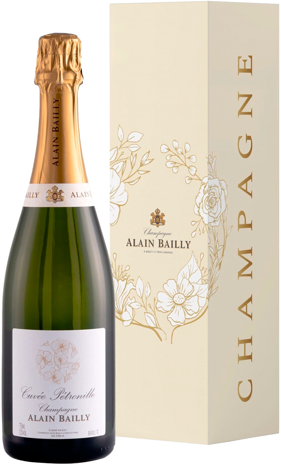 Alain Bailly Cuvee Petronille Brut Champagne AOC (gift box)