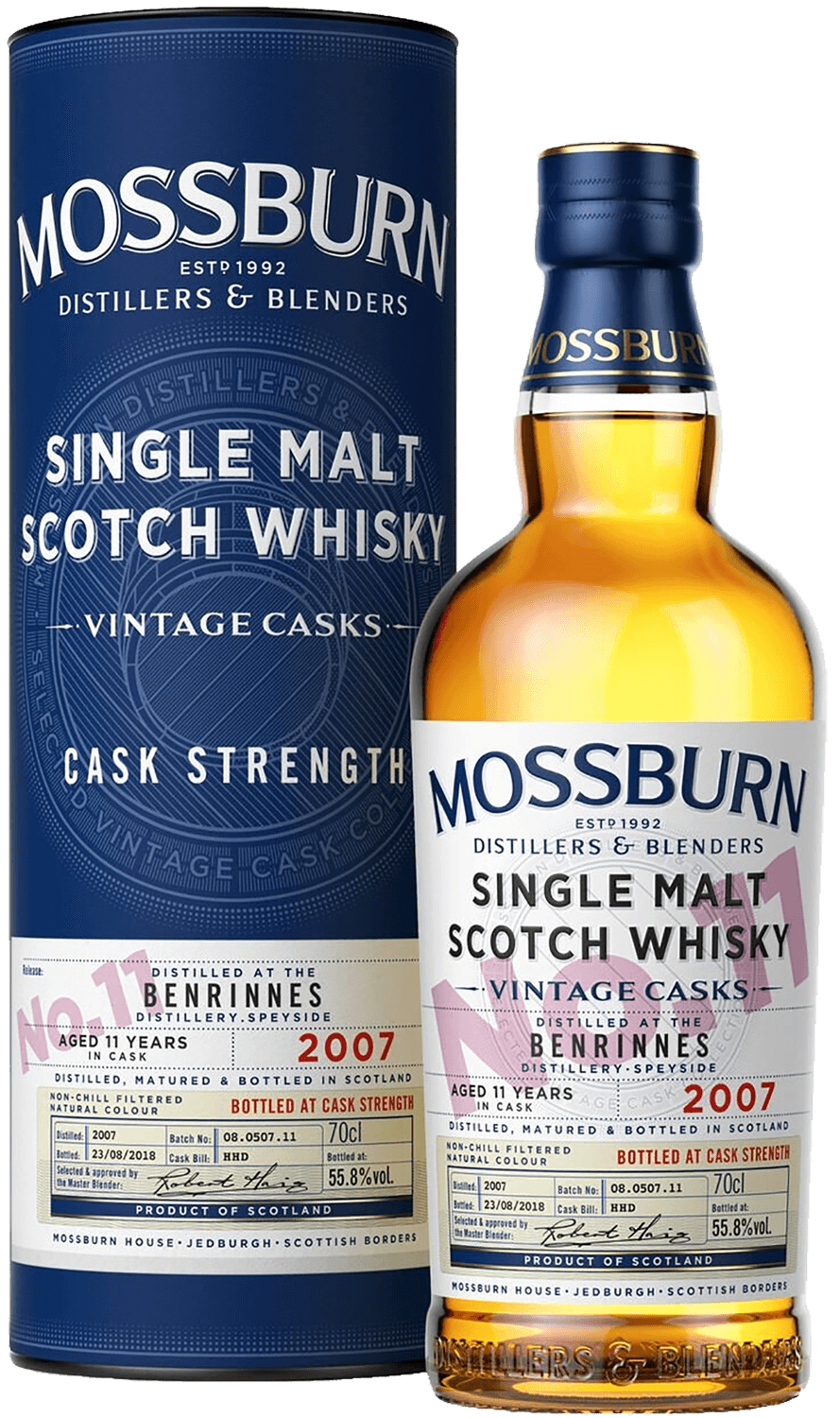 цена Mossburn Vintage Casks No.11 Benrinnes Single Malt Scotch Whisky (gift box)