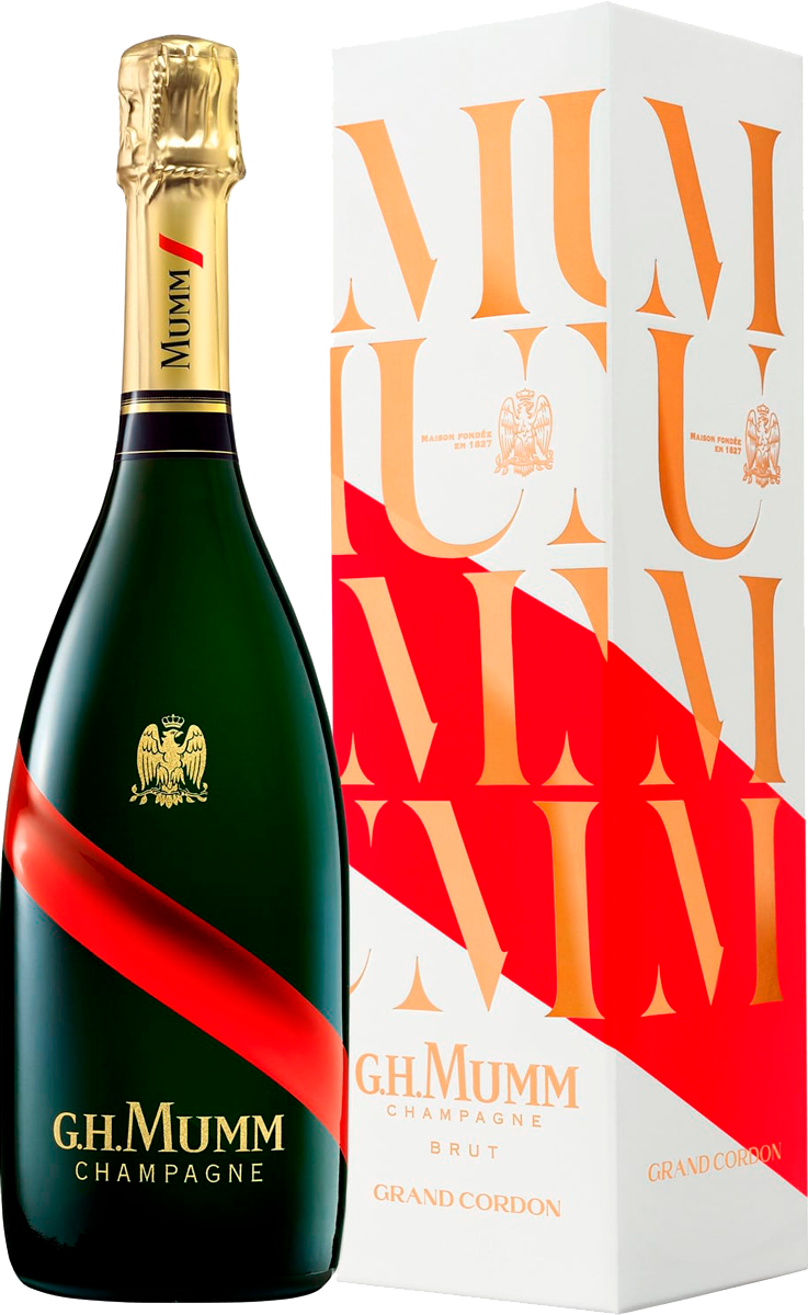 Игристое вино белое брют Mumm Cordon Rouge Brut Champagne AOC (gift box)  0.75 л (Мумм Кордон Руж Брют Шампань АОС в подарочной упаковке), купить в  магазине в Перми - цена, отзывы