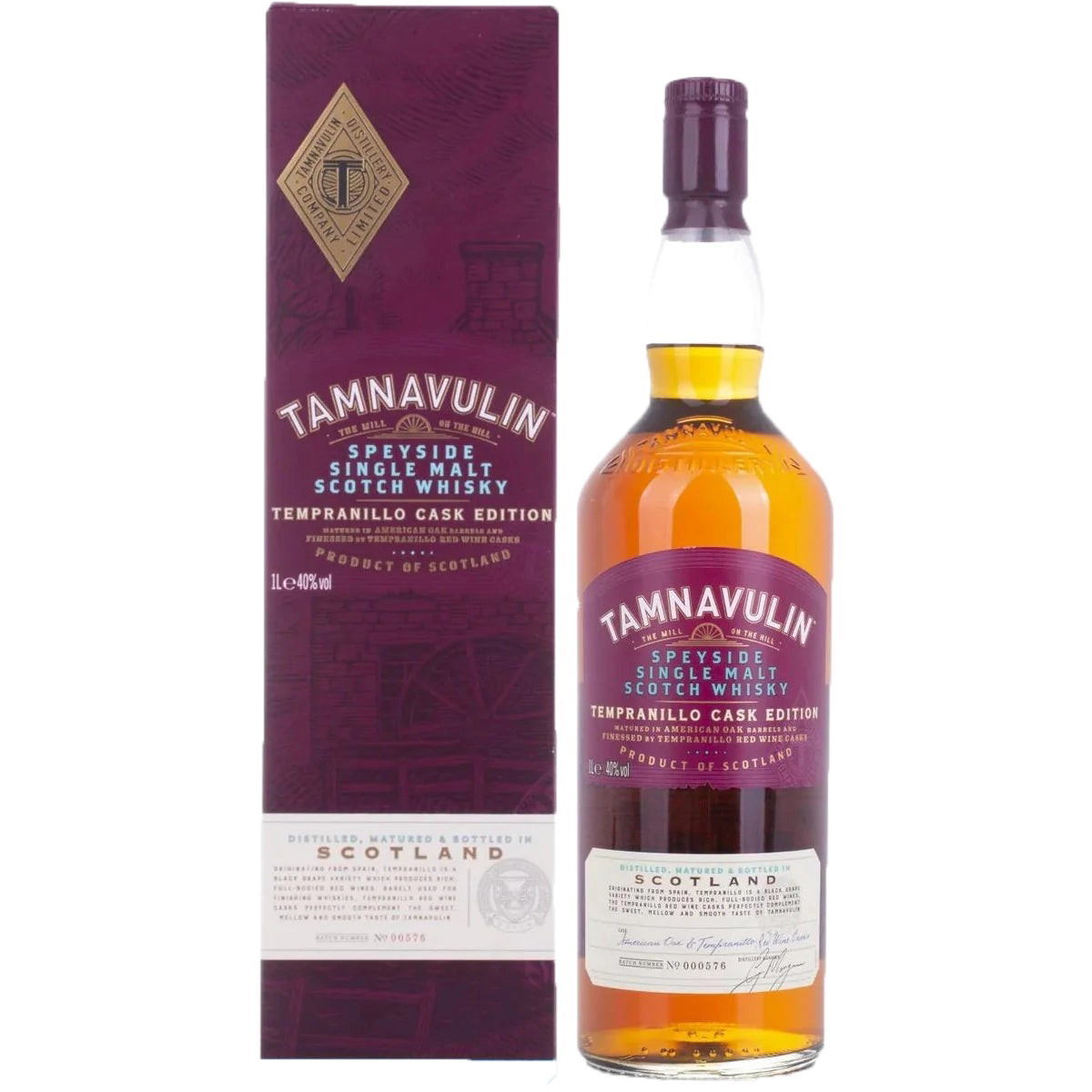 Tamnavulin Tempranillo Cask Edition Speyside Single Malt Scotch Whisky (gift box)