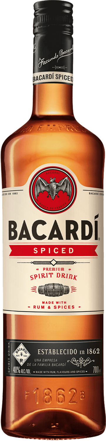 Bacardi Spiced Spirit Drink gordon s pink spirit drink