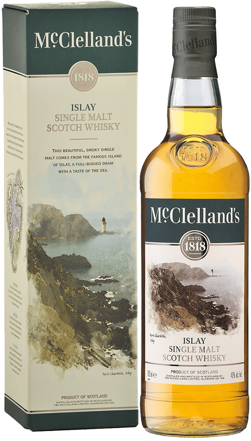 McClelland's Islay single malt scotch whisky (gift box) ardbeg traigh bhan 19 years old islay single malt scotch whisky gift box