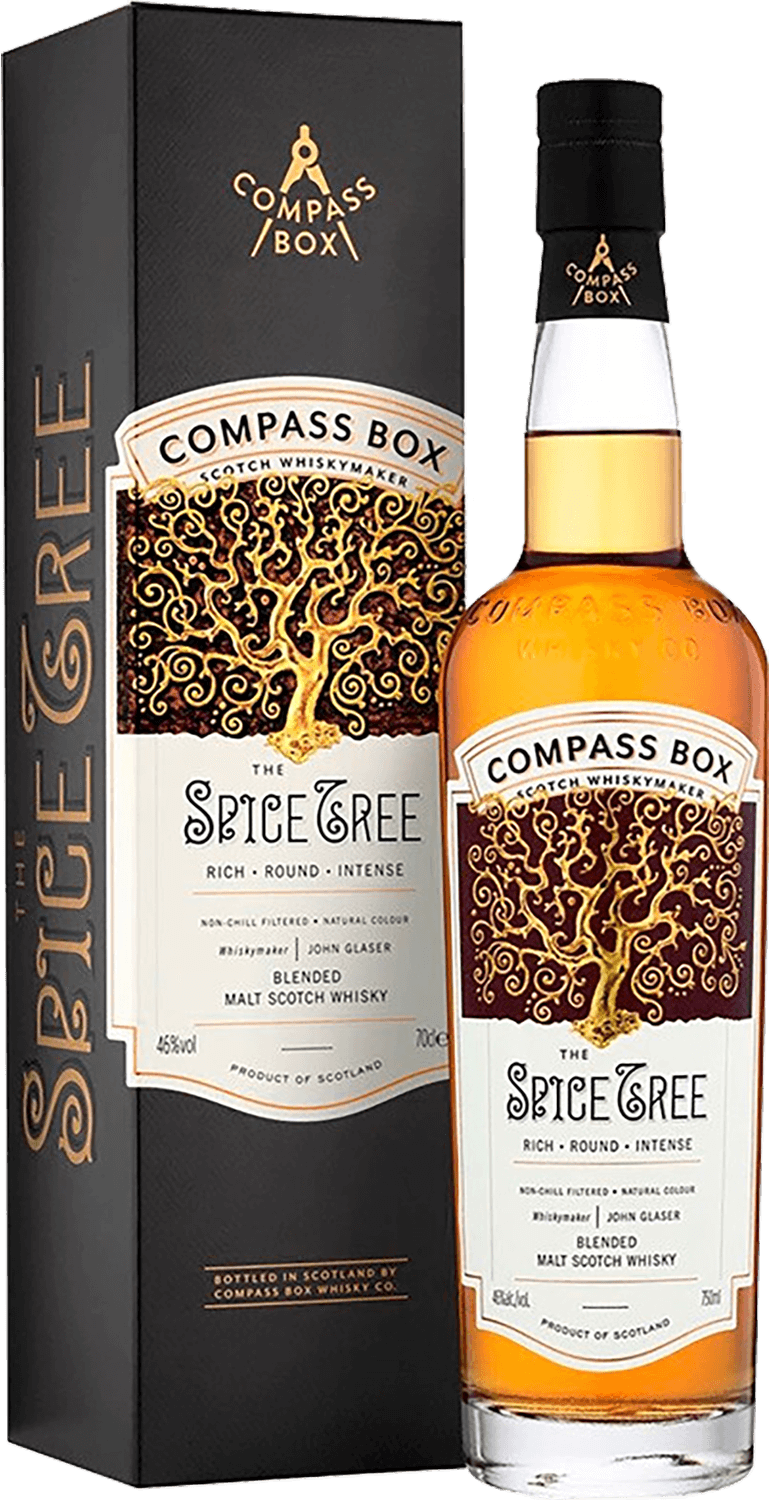 Compass Box The Spice Tree Blended Malt Scotch Whisky (gift box) wemyss malts spice king batch strength blended malt scotch whisky gift box