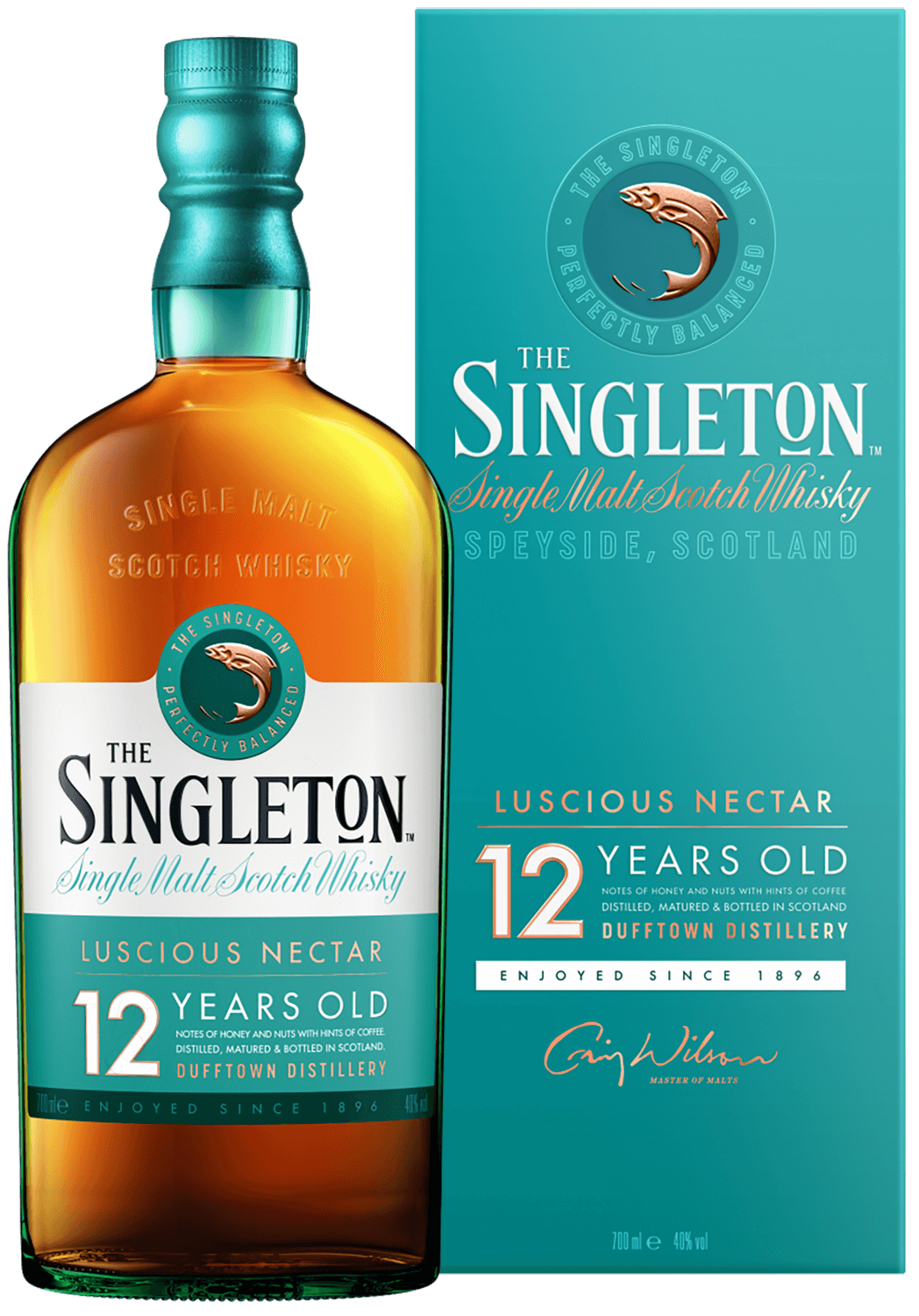 Dufftown Singleton 12 y.o. single malt scotch whisky (gift box) dufftown singleton single malt scotch whisky 12 y o gift box with a glass