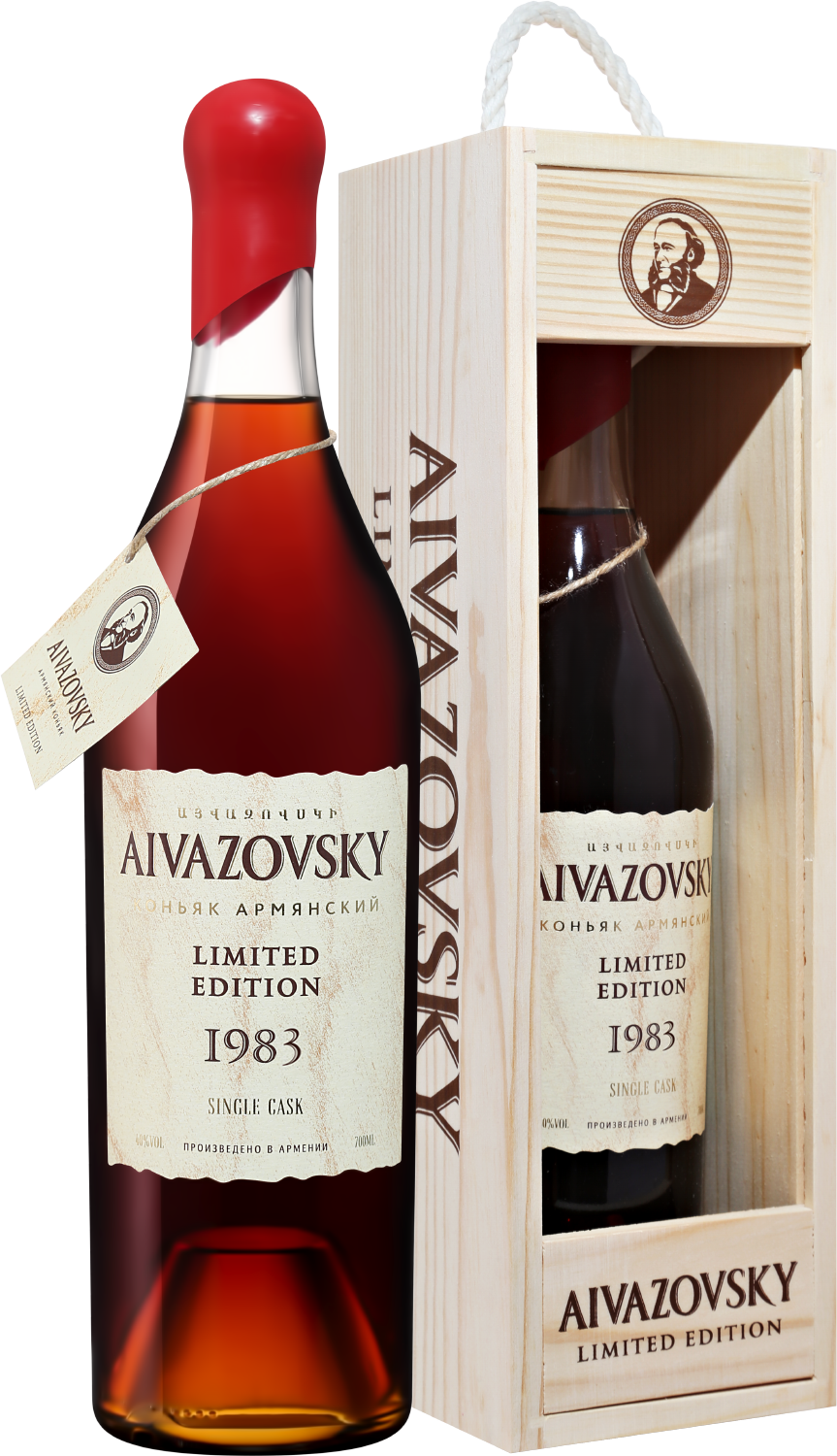 Коньяк Aivazovsky Limited Edition 1983 (gift box) 0.7 л (Айвазовский  Лимитированная Коллекция 1983 в подарочной упаковке), купить в магазине в  Москве - цена, отзывы