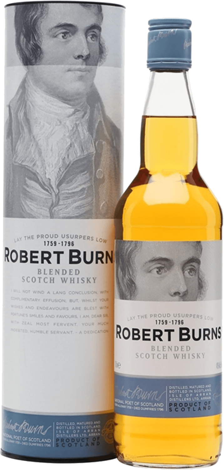 Arran Robert Burns Blended Scotch Whisky (gift box) young robert burns