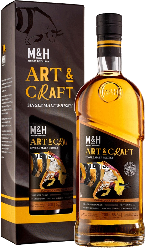 MandH Art and Craft Doppelbock Beer Casks Single Malt Whiskey (gift box)