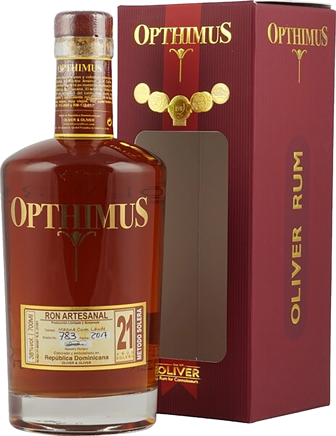 Оптимус 21 год в подарочной упаковке 0.7&nbsp;л