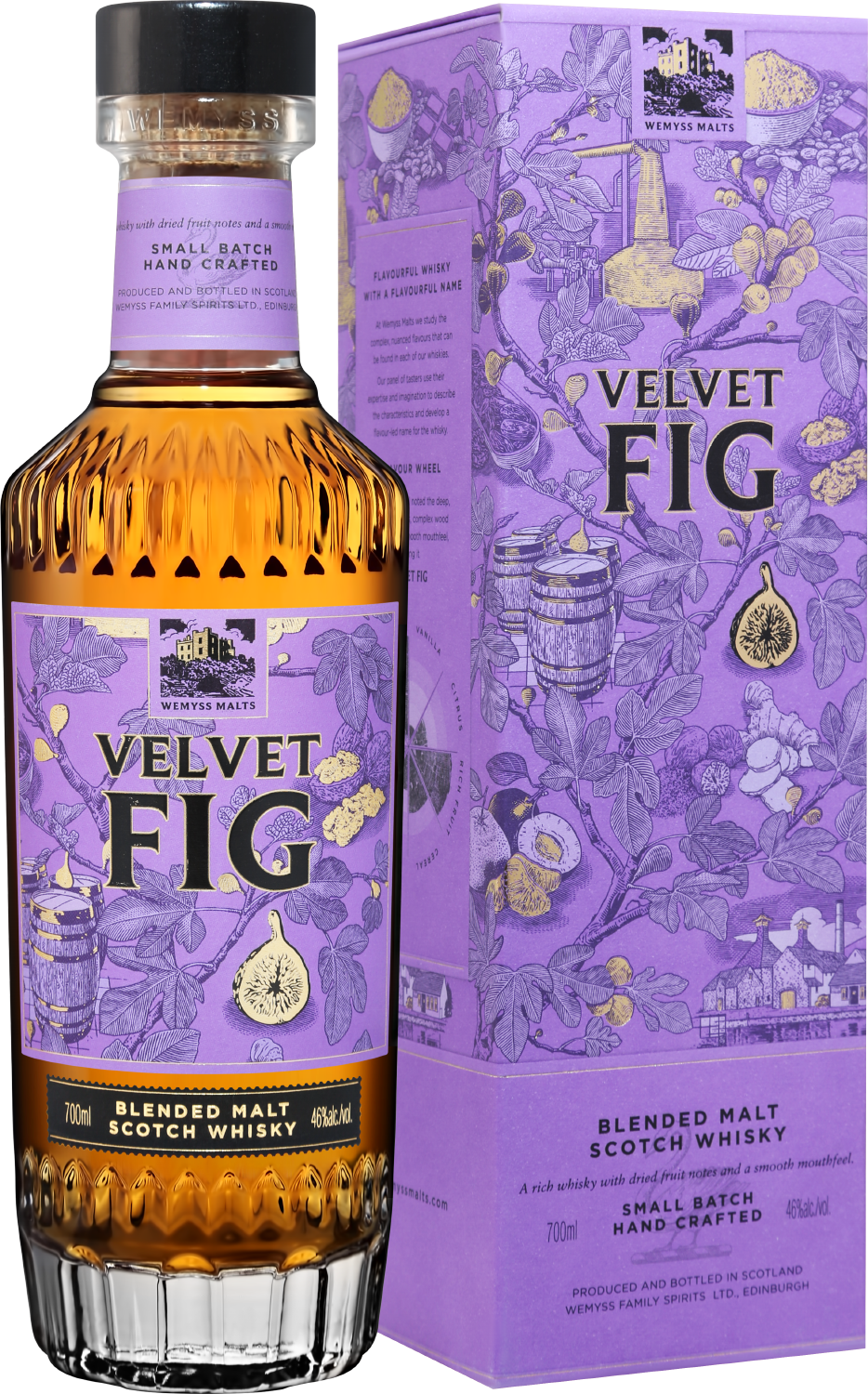 Wemyss Malts Velvet Fig Blended Malt Scotch Whisky (gift box)