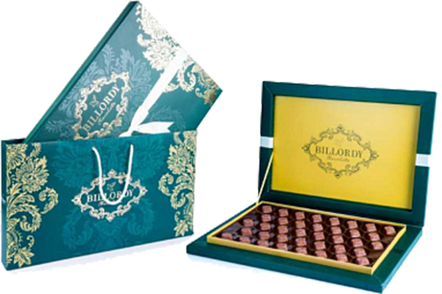 Конфеты Биллорди Эмеральд из молочного шоколада с карамельной начинкой 0.3&nbsp;л