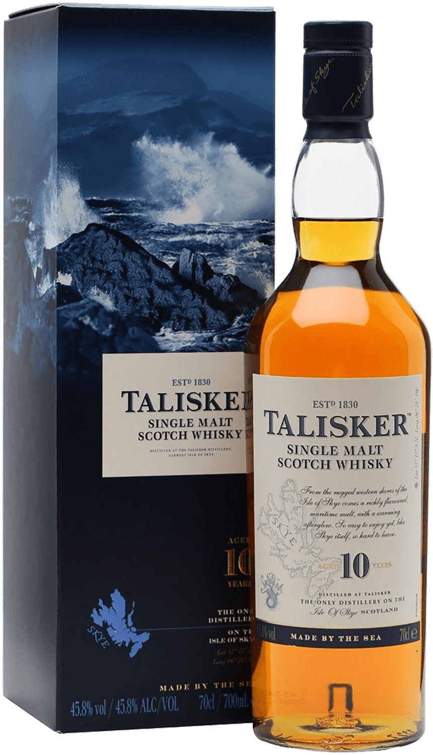 Talisker 10 years single malt scotch whisky (gift box) bruichladdich the laddie 10 years single malt scotch whisky gift box