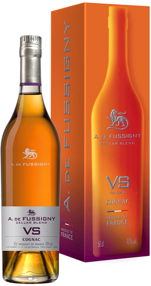 А. де Фуссиньи Селлар Бленд Коньяк VS в подарочной упаковке 0.5&nbsp;л