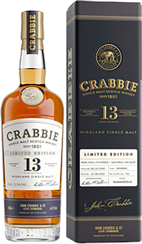 Crabbie Ramandolo Finish Highland Single Malt Scotch Whisky 13 y.o. (gift box)