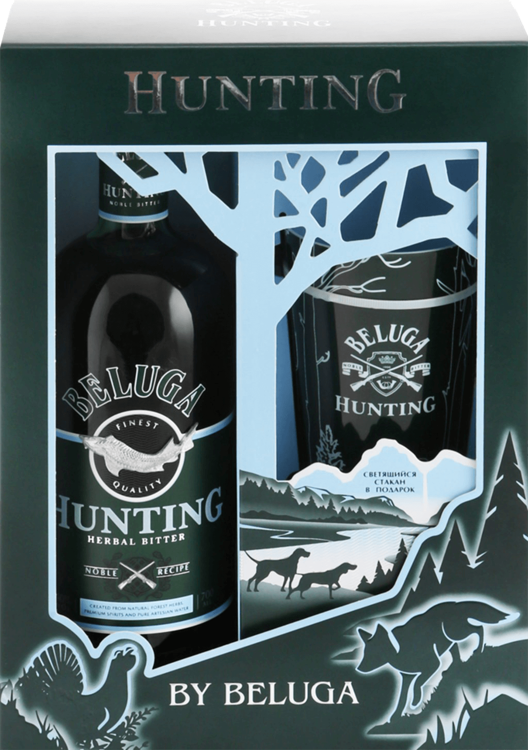 Beluga Hunting Herbal Bitter (gift box with a glass) beluga hunting berry bitter gift box with one cup