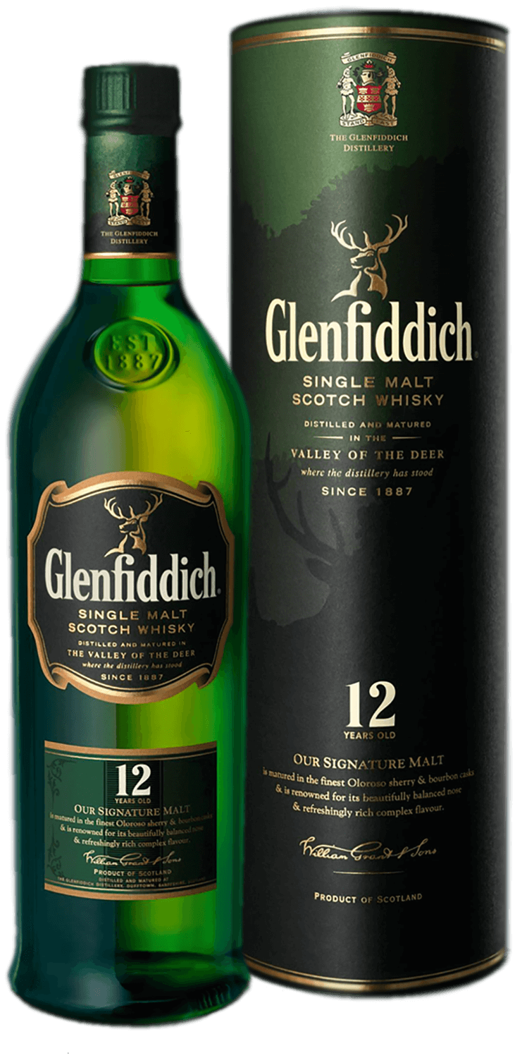 Glenfiddich 12 y.o. Single Malt Scotch Whisky (gift box) glenfiddich 12 y o single malt scotch whisky gift box with 2 glasses