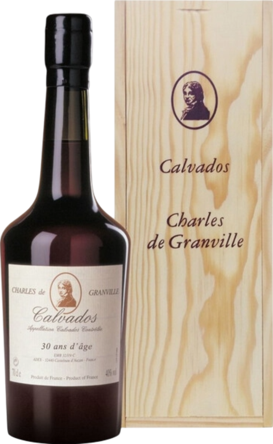 Шарль де Гранвиль 30 Ан Кальвадос AOC в подарочной упаковке 0.7&nbsp;л
