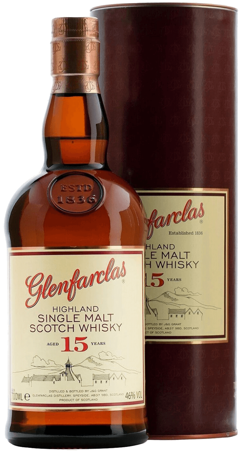 Гленфарклас 15 лет Солодовый Виски в подарочной упаковке 0.7&nbsp;л