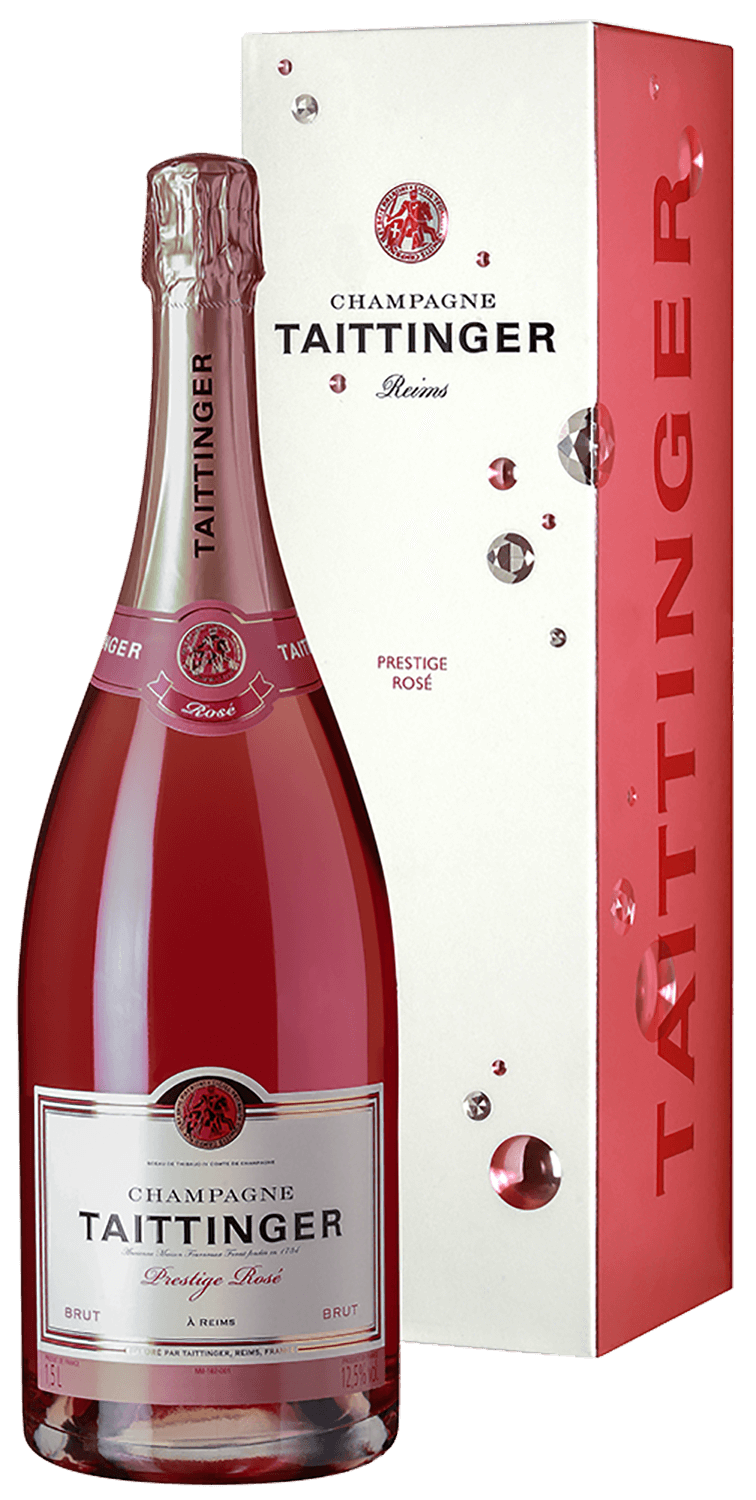 Taittinger Prestige Rose Brut Champagne AOC (gift box) ruinart rose brut champagne aoc gift box