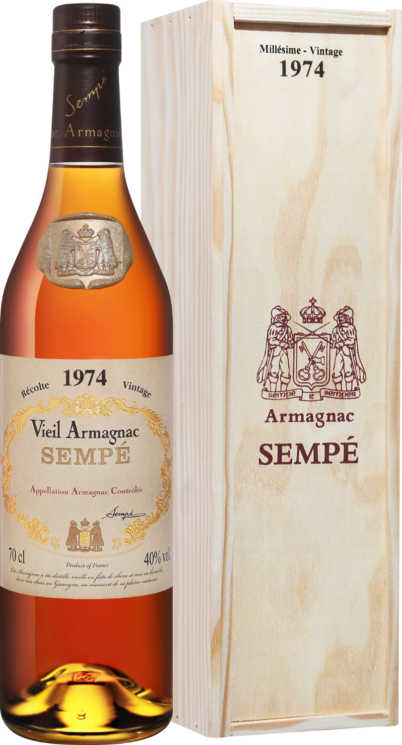 Sempe Vieil Vintage 1974 Armagnac AOC (gift box)