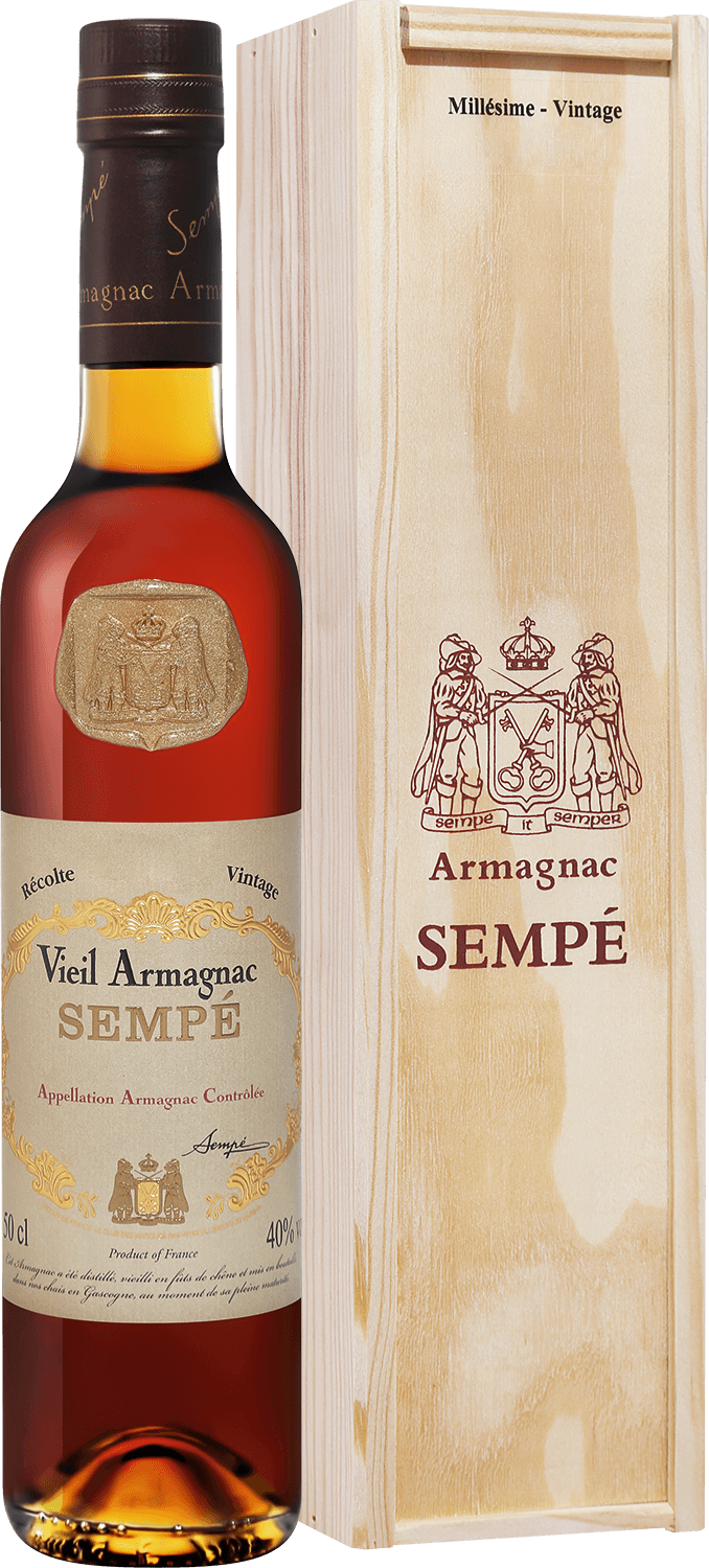 цена Sempe Vieil Armagnac 1983 (gift box)