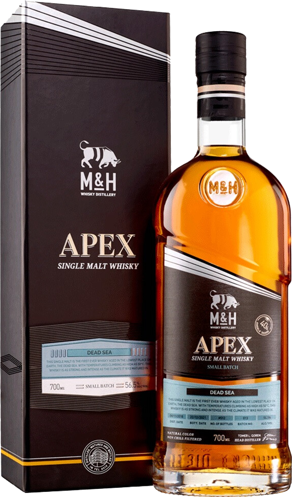 MandH Apex Dead Sea Single Malt Whiskey (gift box)