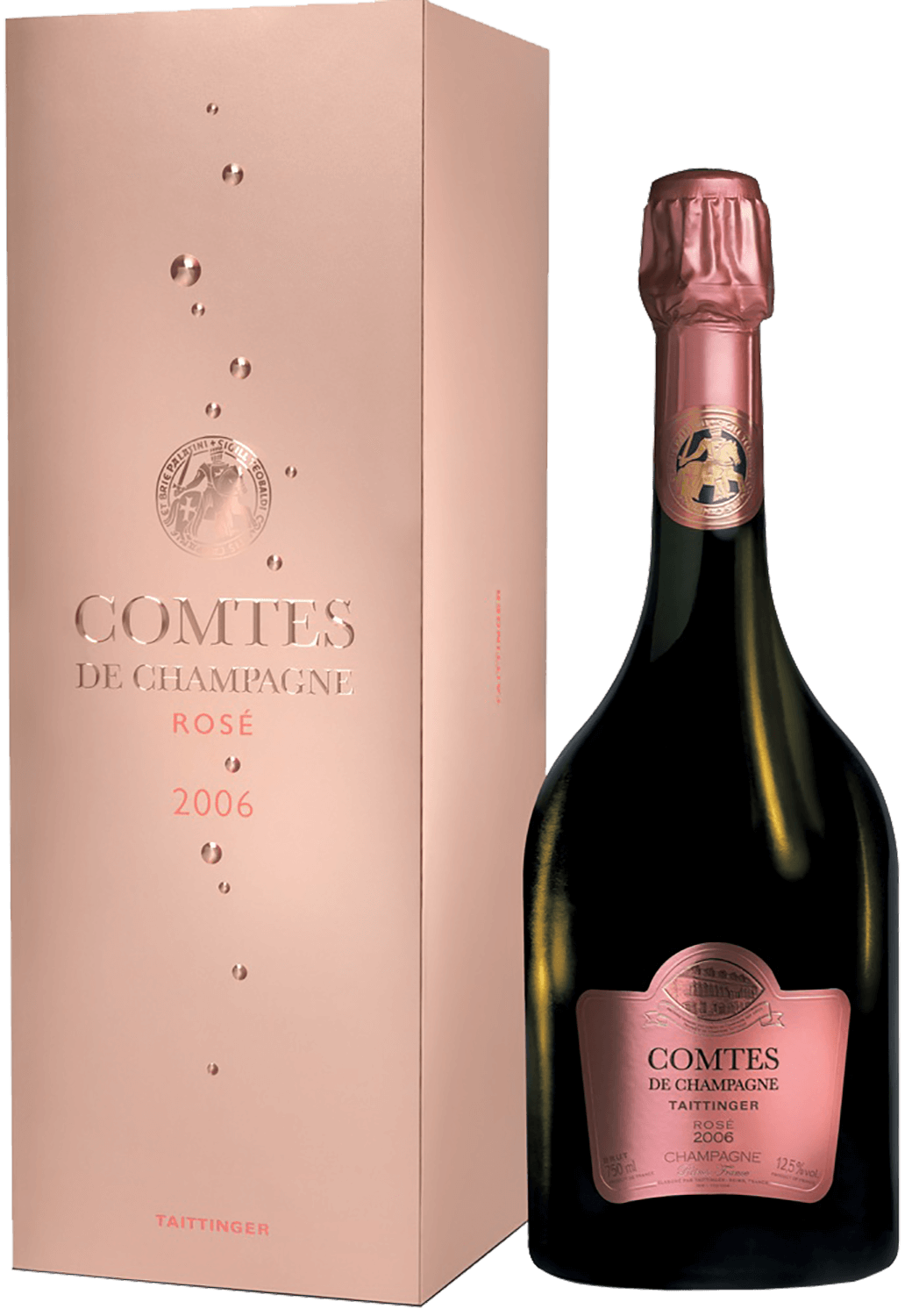 Taittinger Comtes de Champagne Rose Champagne AOC (gift box) drappier clarevallis champagne aoc gift box