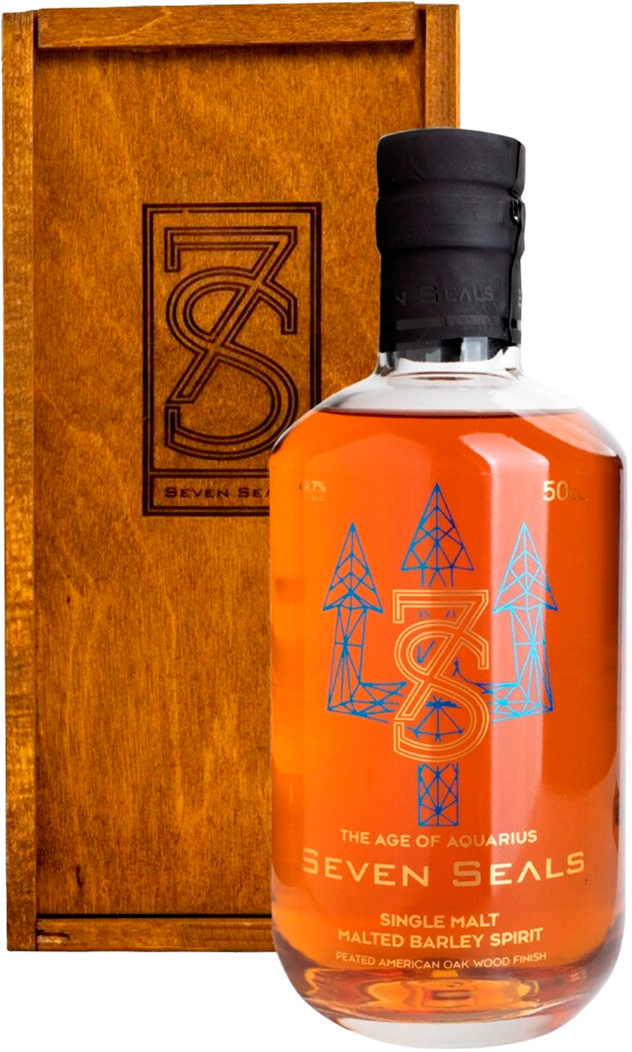 Seven Seals Zodiac The Age of Aquarius Peated Single Malt Whisky (gift box)