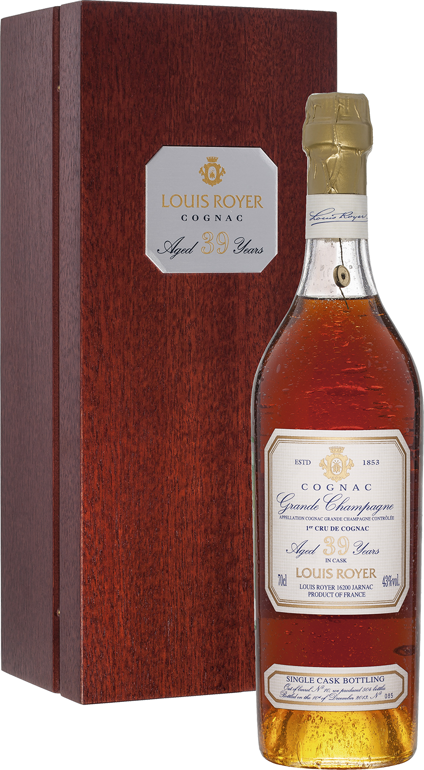 Cognac Louis Royer 39 years Grande Champagne (gift box) roullet cognac vs grande champagne gift box