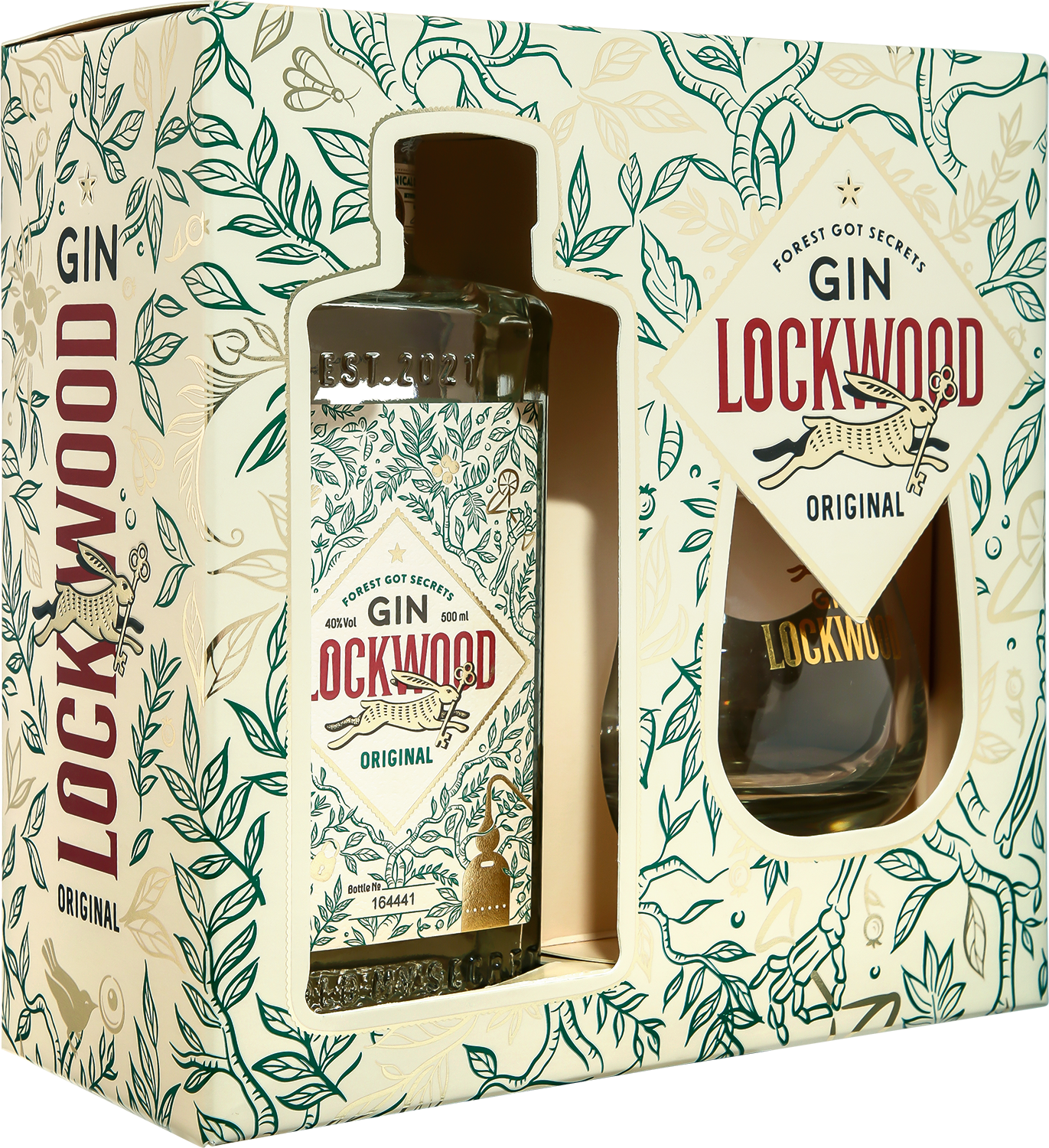 Gin Lockwood Original Dry (gift box with glass)