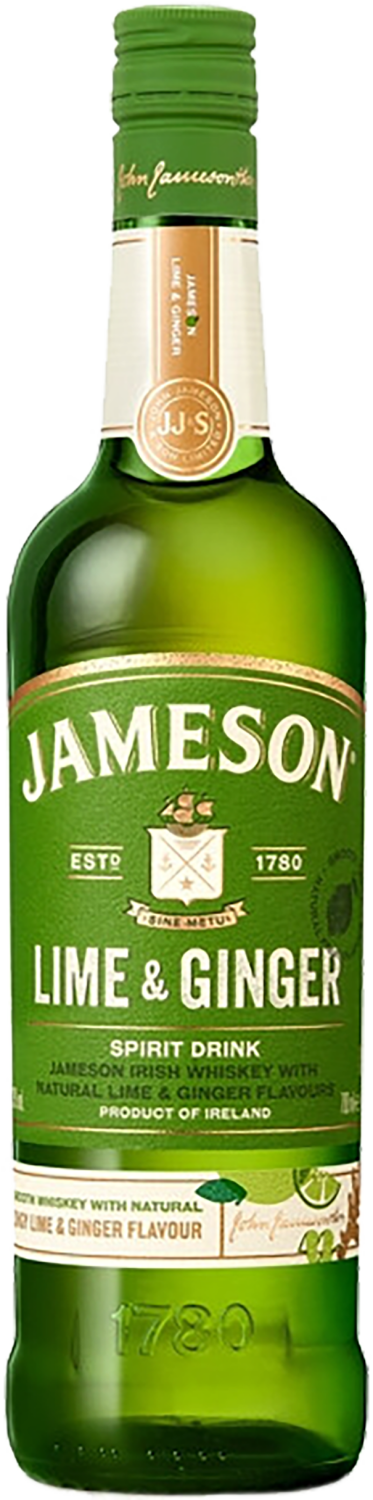 Jameson Lime and Ginger Blended Irish Whiskey jameson lime and ginger blended irish whiskey