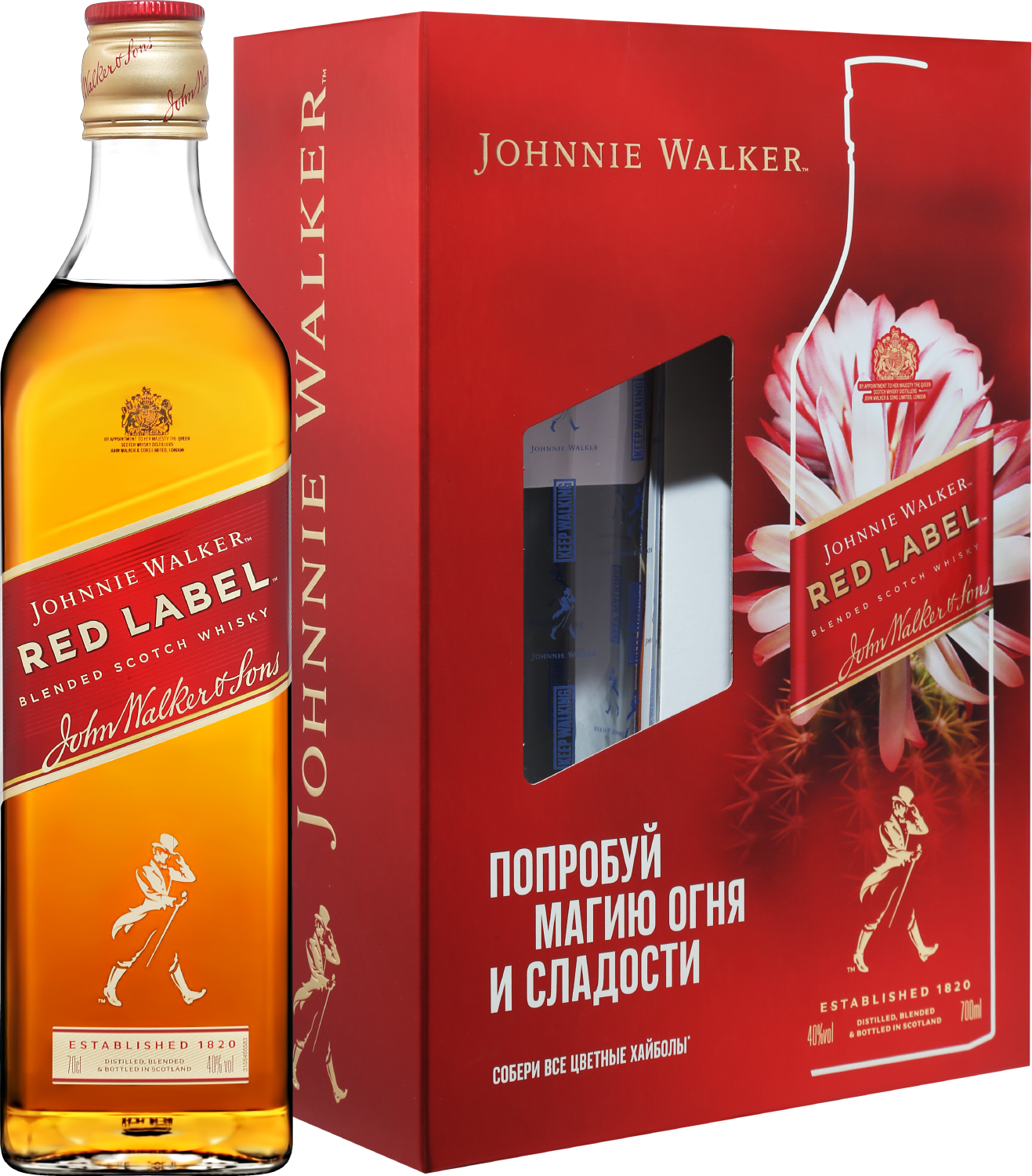 Johnnie Walker Red Label Blended Scotch Whisky (gift box with 1 glass) johnnie walker green label blended scotch whisky gift box