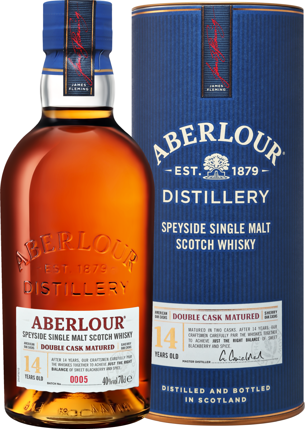 Aberlour Double Cask Matured Speyside Single Malt Scotch Whisky 14 y.o. (gift box)