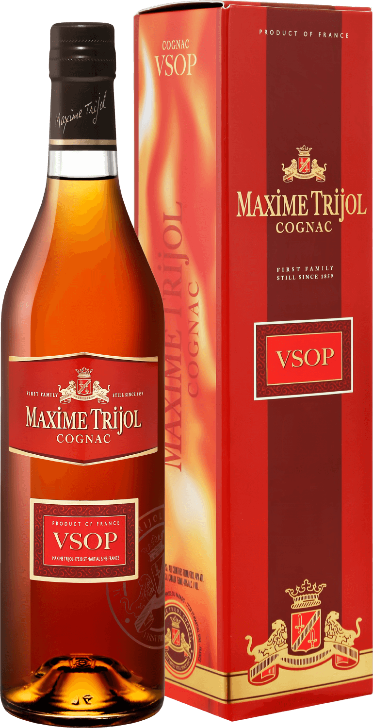 Maxime Trijol Cognac VSOP (gift box) maxime trijol cognac fins bois 1979 gift box