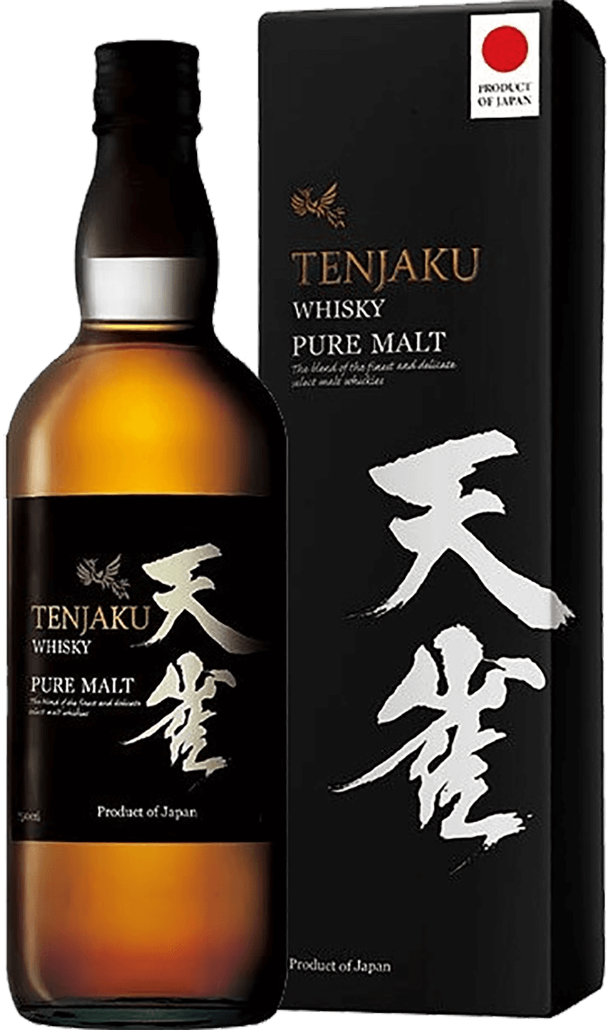 Виски Tenjaku Pure Malt Japanese Whisky (gift box) 0.7 л (Тенжаку Пюр Молт  солодовый виски в подарочной упаковке), купить в магазине в Новосибирске -  цена, отзывы