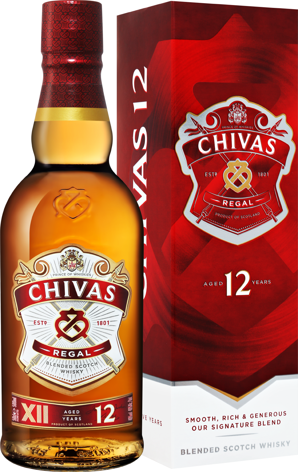 Chivas Regal Blended Scotch Whisky 12 y.o. (gift box)