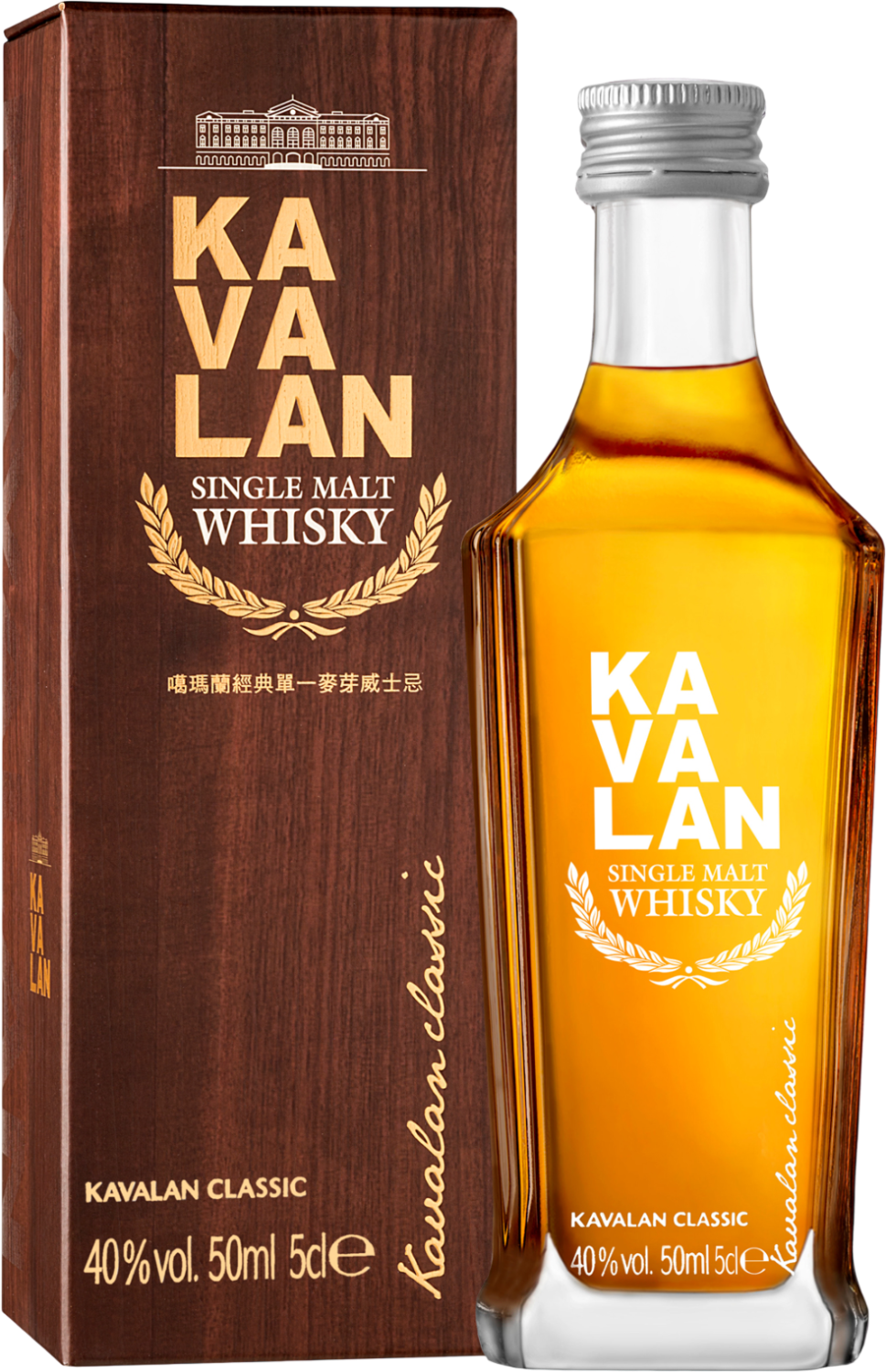 Кавалан Сингл Молт солодовый виски в подарочной упаковке 0.05&nbsp;л