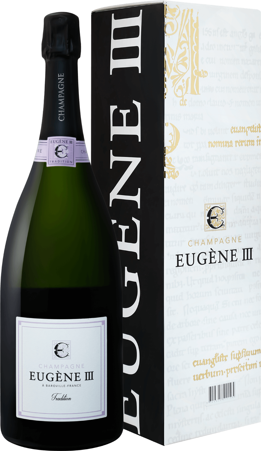 Eugene III Tradition Brut Champagne АOC Coopérative Vinicole de la Région de Baroville (gift box) barfontarc blanc de blancs brut champagne аoc coopérative vinicole de la région de baroville