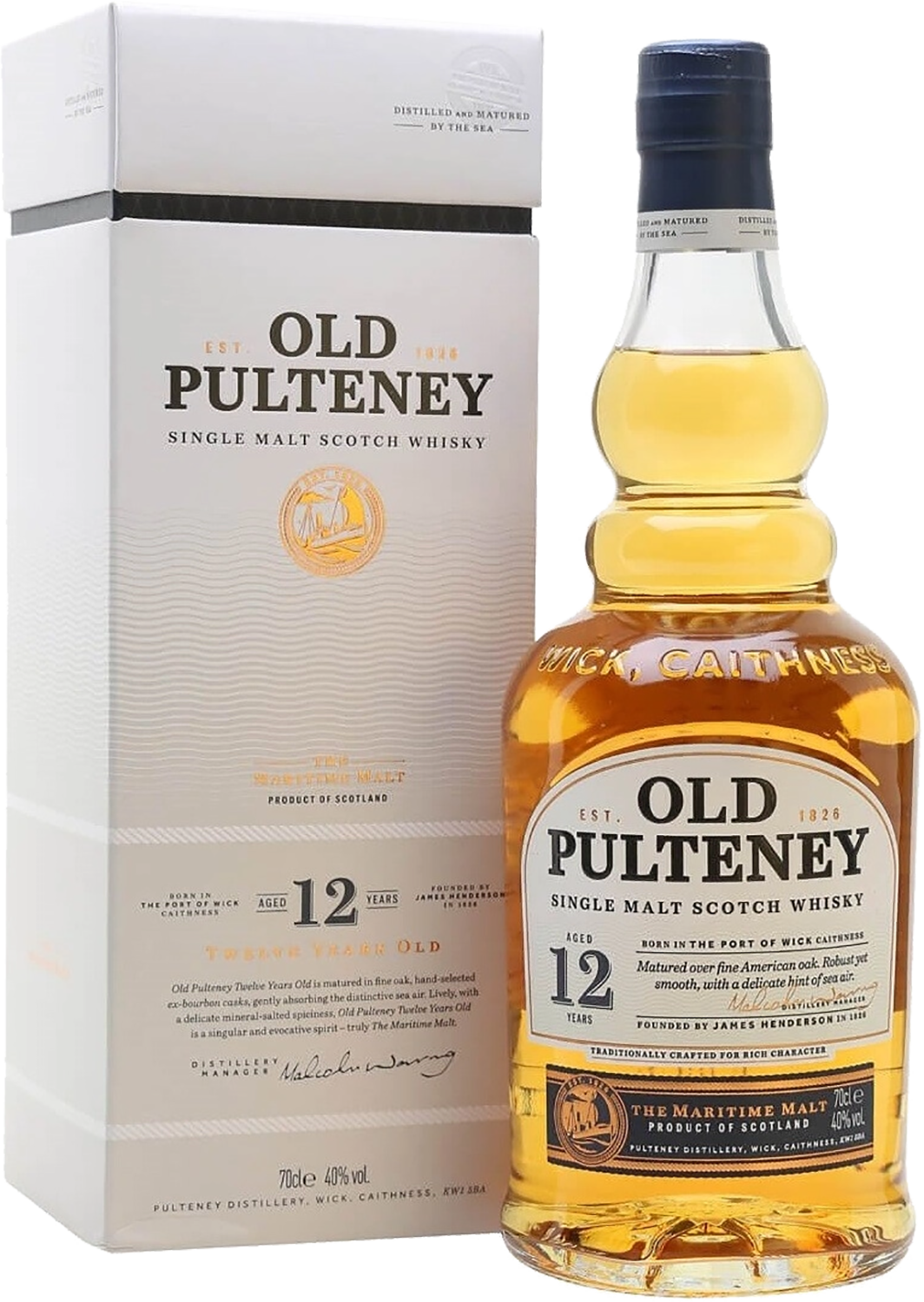 Олд Палтни Сингл Молт 12 лет солодовый виски в подарочной упаковке 0.7&nbsp;л