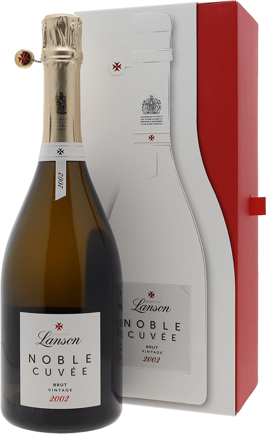 Игристое вино белое брют Lanson Noble Cuvee Brut Champagne AOC (gift box)  урожая 2002 года 0.75 л (Лансон Нобл Кюве Брют Шампань АОC в подарочной  упаковке), купить в магазине в Москве - цена, отзывы