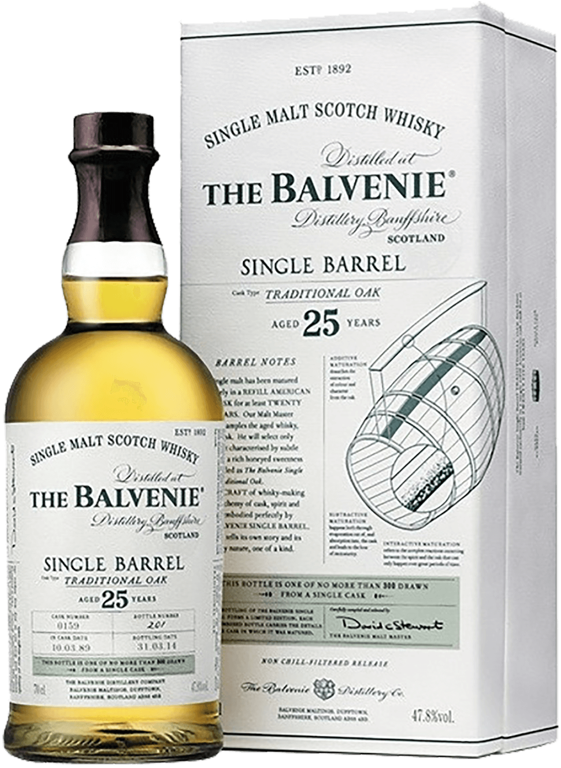 The Balvenie Single Barrel 25 y.o. Single Malt Scotch Whisky (gift box) the balvenie 1997 single malt scotch whisky gift box