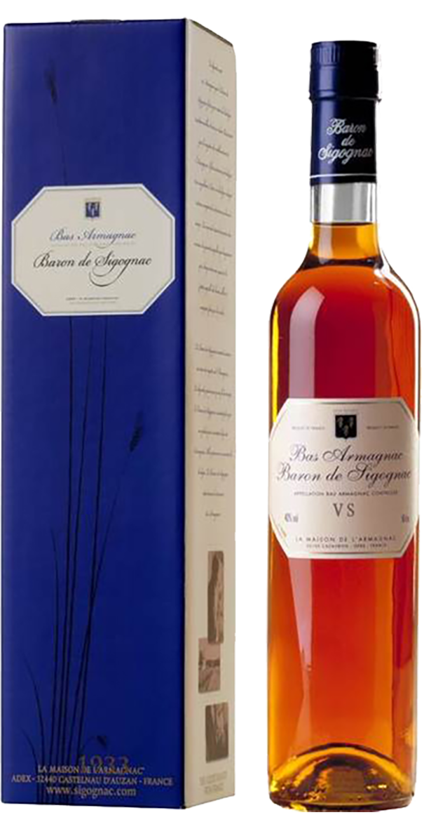 Baron de Sigognac Armagnac AOC VS (gift box) baron gaston legrand bas armagnac vs gift box