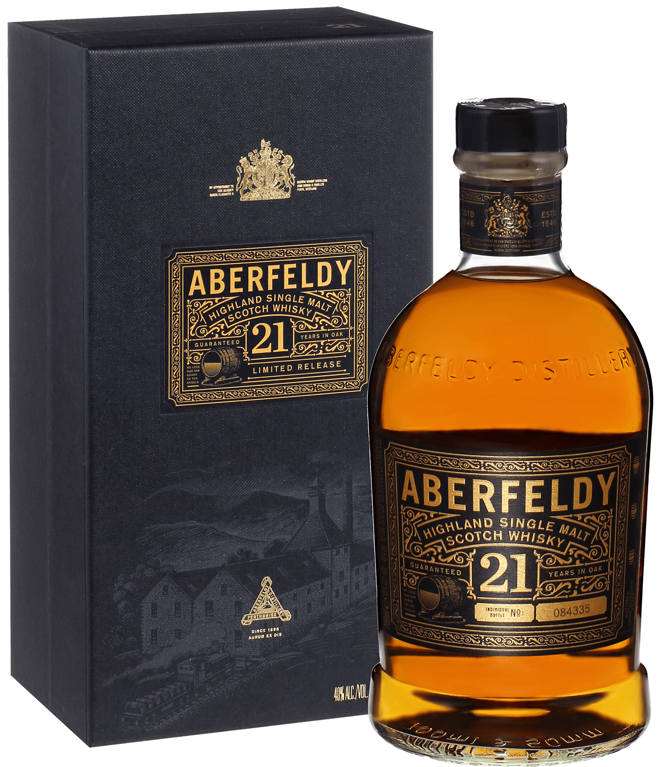 Aberfeldy 21 Years Old Highland Single Malt Scotch Whisky (gift box) aultmore 18 years old speyside single malt scotch whisky gift box