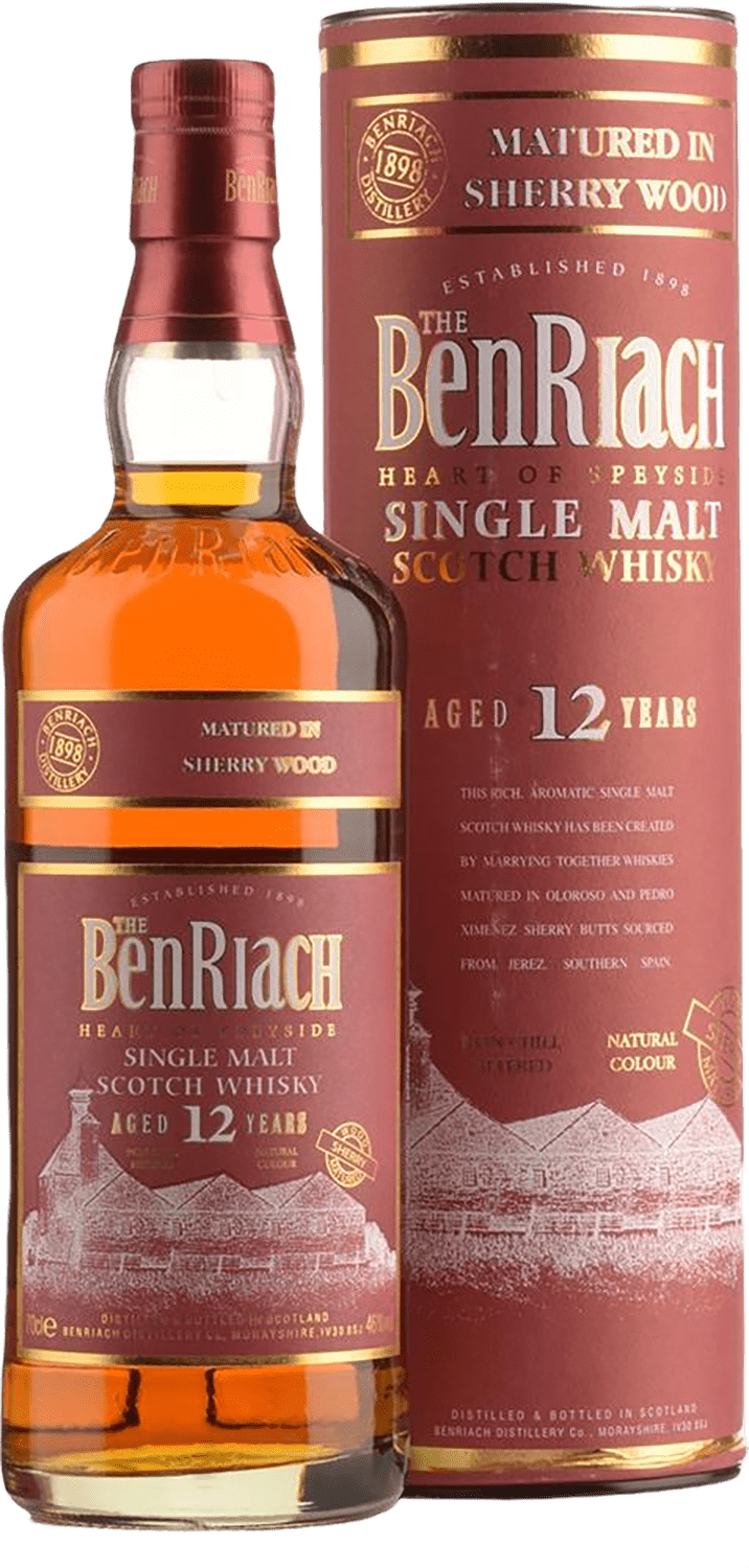 Benriach Sherry Wood 12 y.o. Single Malt Scotch Whisky (gift box)