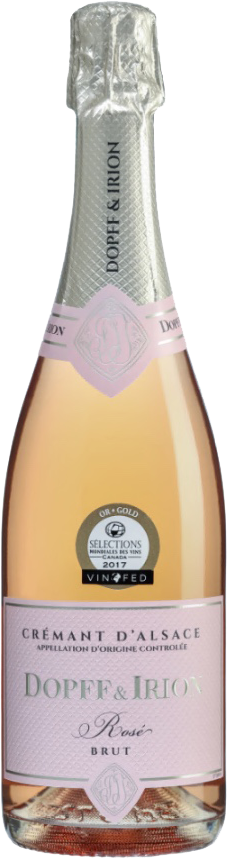 Cremant d'Alsace AOC Rose Brut Dopff and Irion (gift box)