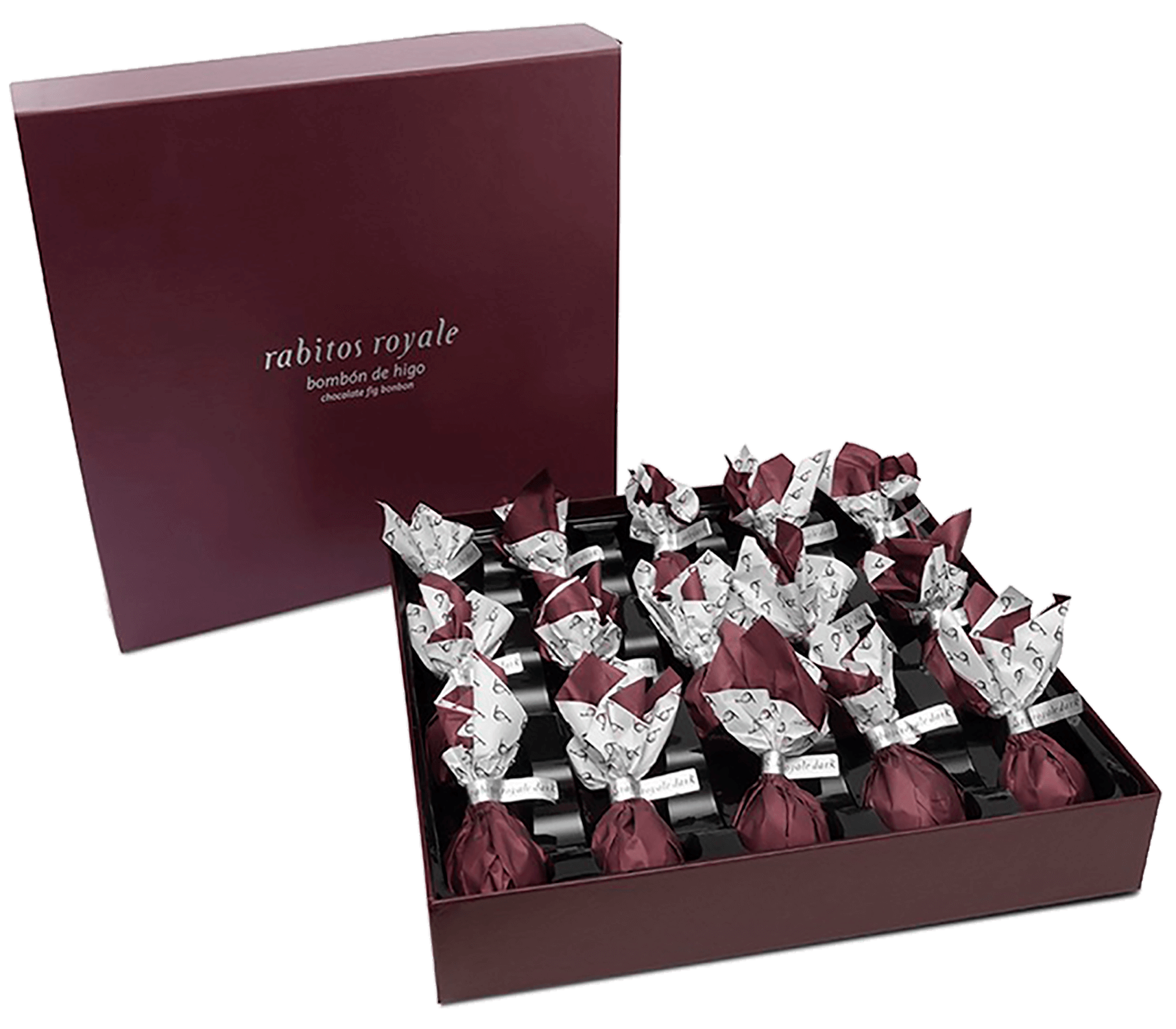 Инжир в тёмном шоколаде с трюфельным кремом и бренди Рабитос Рояль 265г