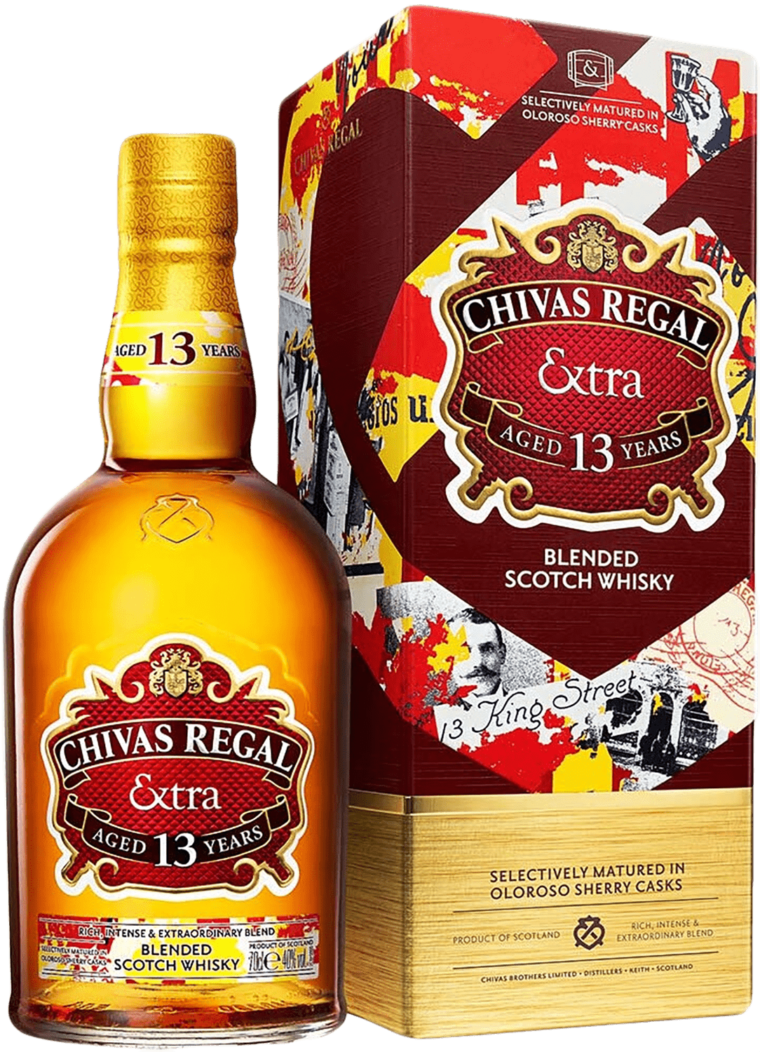 Chivas Regal Extra Oloroso Sherry Cask blended scotch whisky 13 y.o. (gift box) grant s sherry cask finish blended scotch whisky